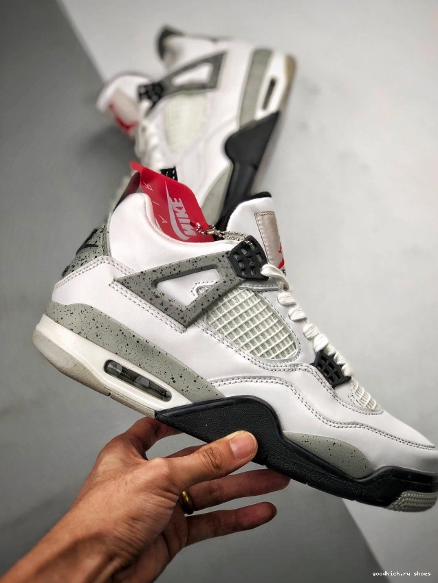 Cheap Cement OG Jordan White 840606-192 (nike) Air 4 0718